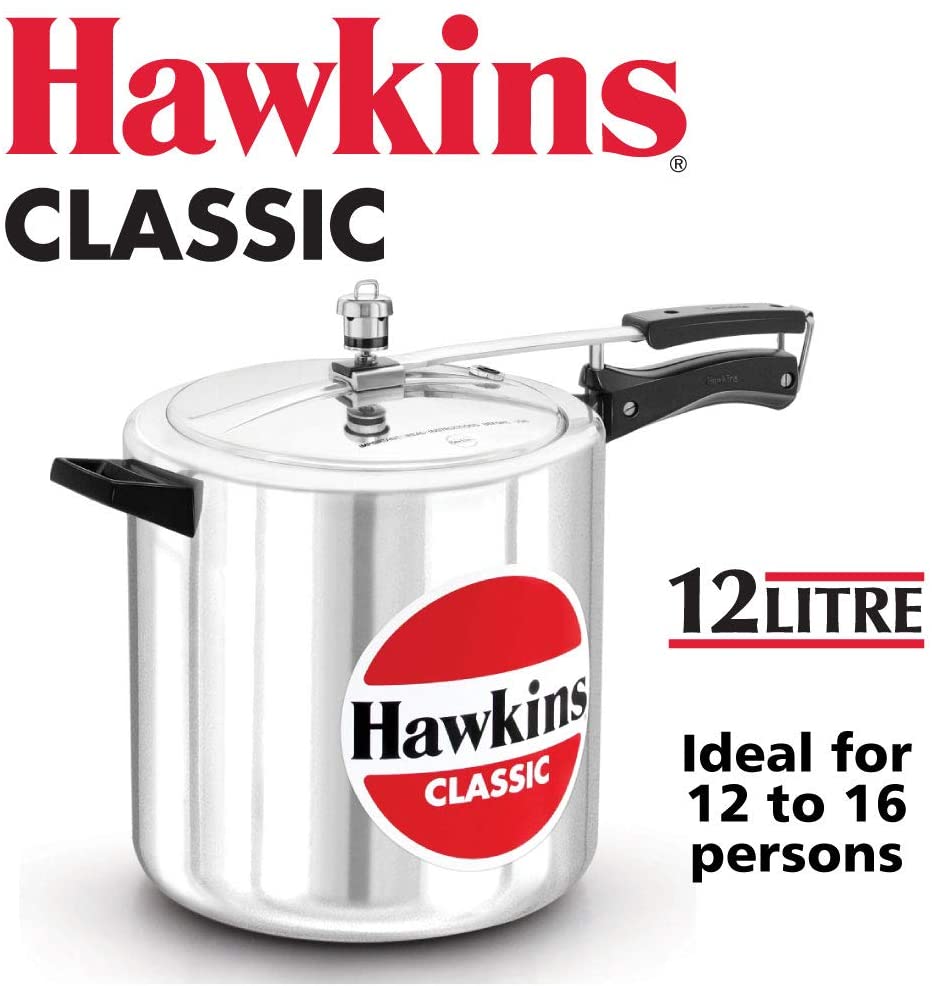 HAWKIN Classic 12-Liter Aluminum Pressure Cooker