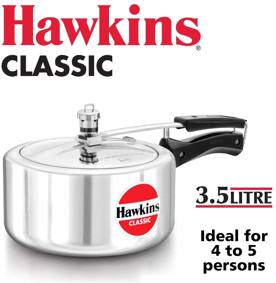 HAWKIN Classic 3.5 Litre Aluminum Pressure Cooker