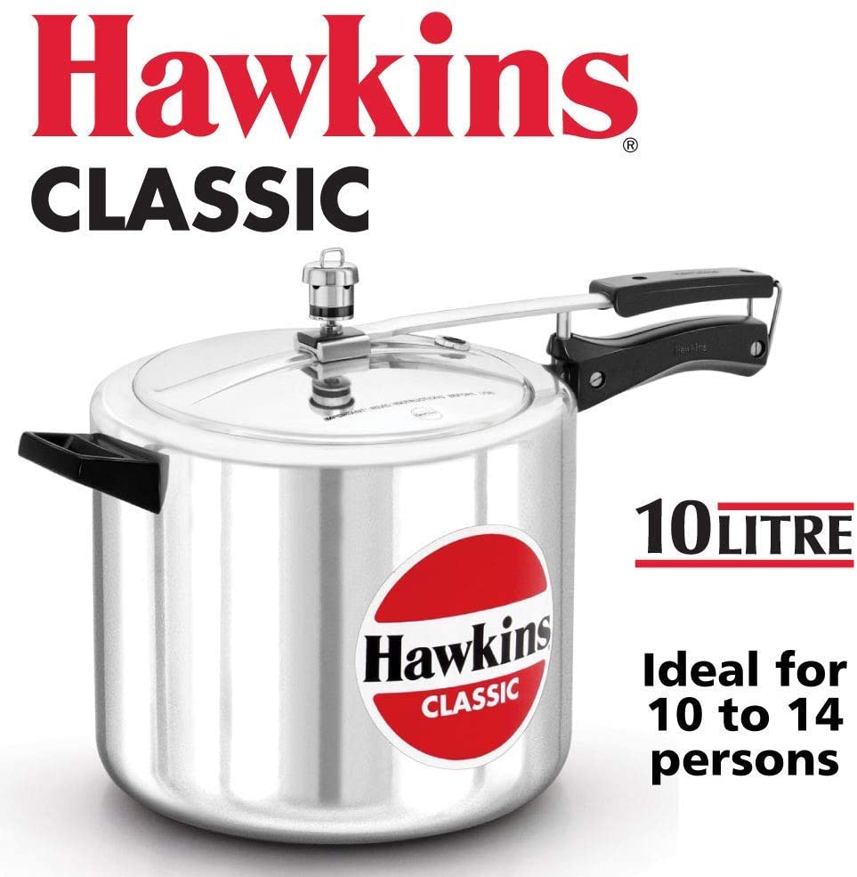 HAWKIN Classic 10-Liter Aluminum Pressure Cooker