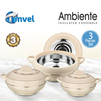 Thumbnail for Tmvel Ambiente Insulated Casserole Hot Pot Casserole, 1.2 1.6 And 2.5 Litre