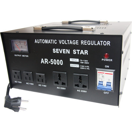Seven Star AR-5000 5000 Watt Voltage Transformer Converter Regulator - Popularelectronics.com