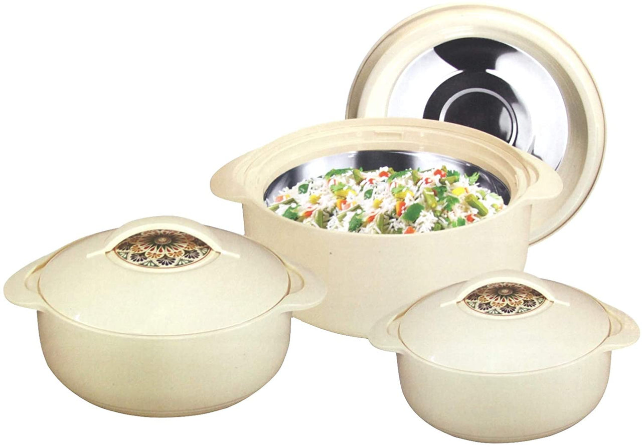 Leo Insulated Casserole Hot Pot Serving Bowl With Lid-Food Warmer