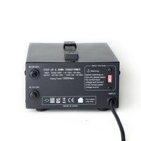Thumbnail for ELC 1000 Watt Voltage Converter Transformer - Dual Circuit Breaker Protection - Popularelectronics.com