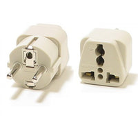 Thumbnail for Universal Grounded Travel Plug Adapter For Europe (Schuko Type E/F) - Popularelectronics.com
