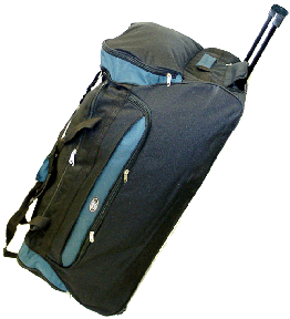 Duffle Bag with Large wheels with Shoulder Strap - Popularelectronics.com
