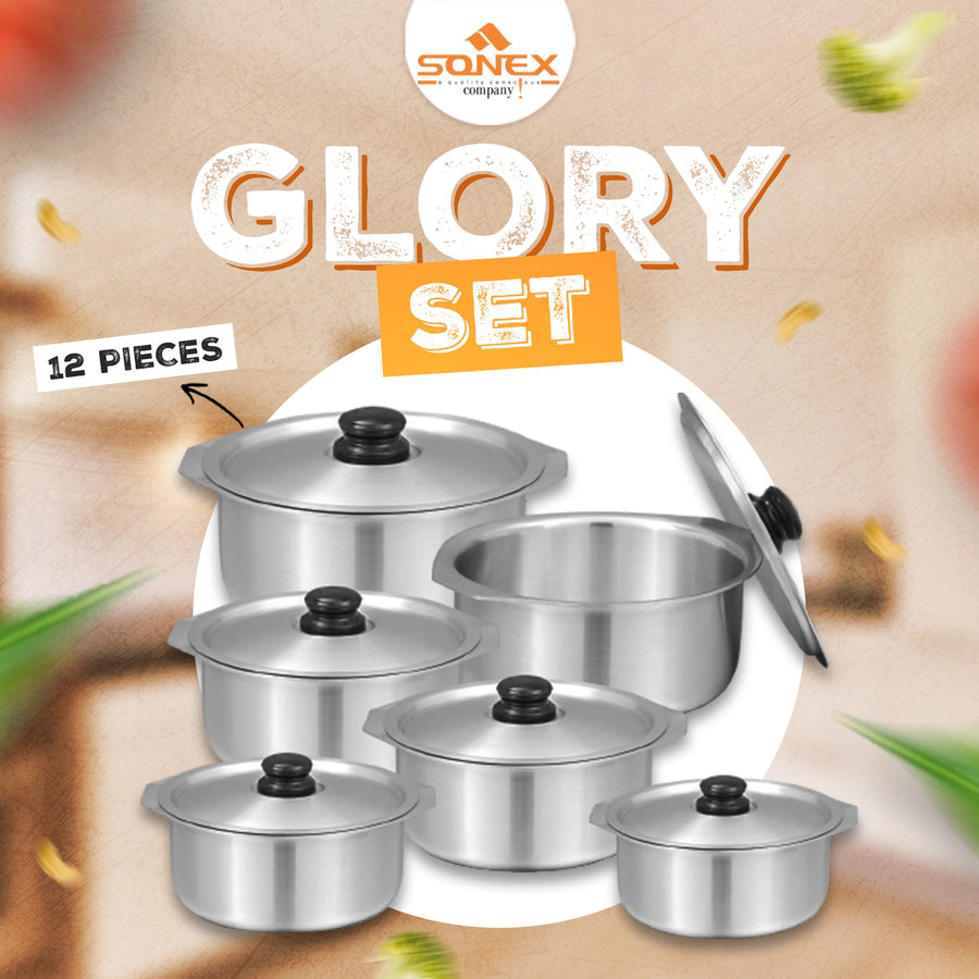 Sonex Glory Aluminum Cooking Pots Set 1x6 - 50560