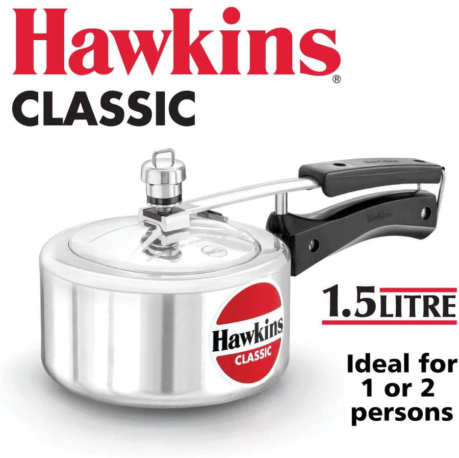 HAWKIN Classic 1.5-Liter Aluminum Pressure Cooker