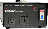 Thumbnail for 3000 Watt Voltage Converter Transformer - Dual Circuit Breaker Protection