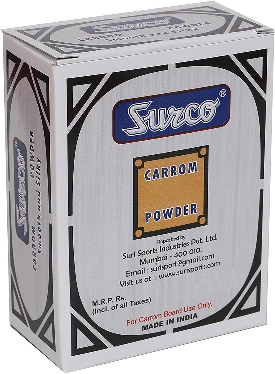 Surco Professional Carrom Board Powder for Carrom Board - 200 GMS