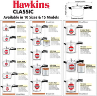 Thumbnail for HAWKIN Classic 3-Liter Wide Mouth Aluminum Pressure Cooker