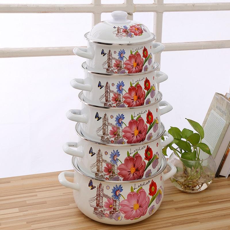 Enamel Casserole Cookware Collection: 5 Pot Sizes to Suit Every Need