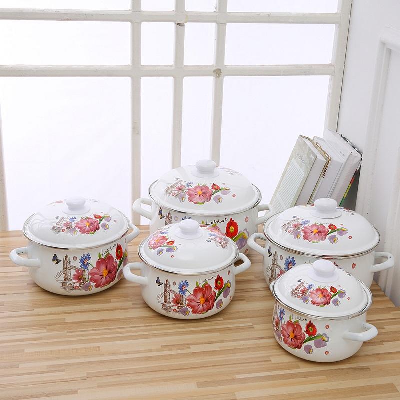 Enamel Casserole Cookware Collection: 5 Pot Sizes to Suit Every Need