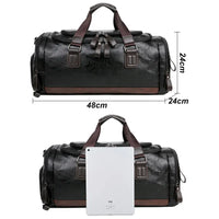 Thumbnail for Men Quality Leather Travel Bags Carry on Luggage Bag Men Duffel Bags Handbag Casual Traveling Tote Large Weekend Bag Hot XA631ZC