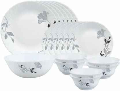 Borosil Gourmet Dinnerware Set Dinner Plates and Bowls Sets