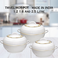 Thumbnail for Tmvel Ambiente Insulated Casserole Hot Pot Casserole, 1.2 1.6 And 2.5 Litre