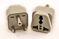Thumbnail for Universal Grounded Travel Plug Adapter For India, Nepal (Type D) - Popularelectronics.com