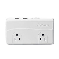 Thumbnail for LiteFuze 200 Watts Travel Voltage Converter Four 2.4A USB Ports Plug Adapters - Popularelectronics.com