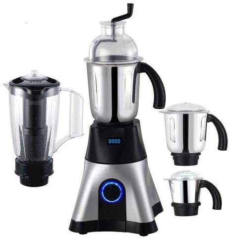 BOSS Cyclone 750 watts Mixer Grinder, Silver