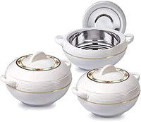 Thumbnail for Tmvel Ambient Insulated Casserole Hot Pot Set: Keep Food Warm for Hours - 3 Pieces (1.6L, 2.5L, 3.5L)