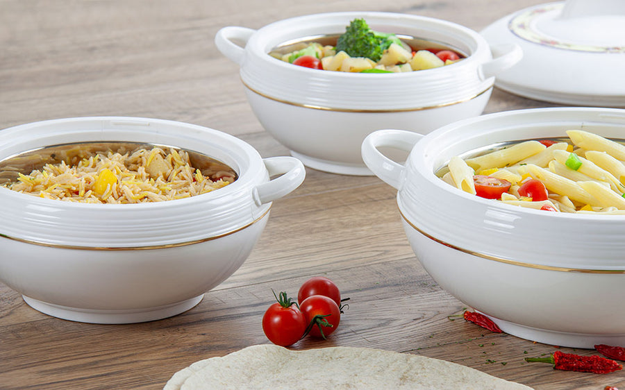 Thermal serving on sale dishes