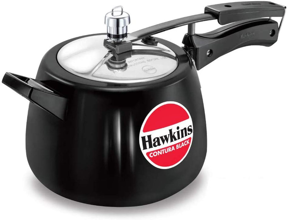 Hawkins Classic New Improved Mirror Polished Aluminium Pressure Cooker  Silver