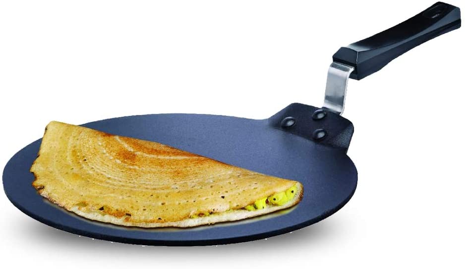 Hawkins Futura Non-stick Flat Dosa Tava Griddle, 11-inch (NDT28)