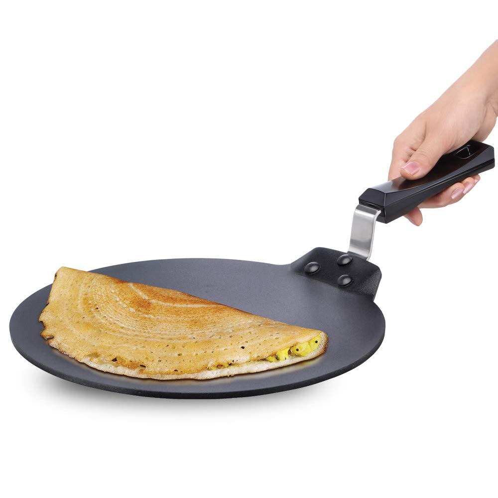 Hawkins Futura Nonstick Dosa Tava, Diameter 33 cm, Thickness 4.88 mm, Black (NDT33)