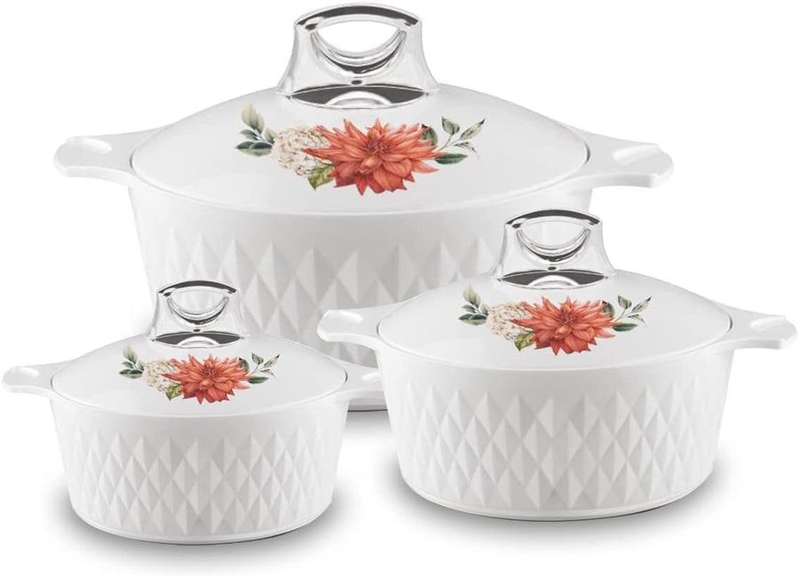 Tmvel Casserole Hotpot, Stainless Steel insulated Hot Pot, Food Warmer, Keeps Food Warm for Hours Set (2500ml, 3500ml, 5000ml)