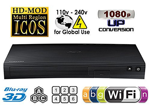 Samsung BD-J5900 Multi Region Free DVD Wi-Fi 3D Blu-Ray Disc Player - Popularelectronics.com