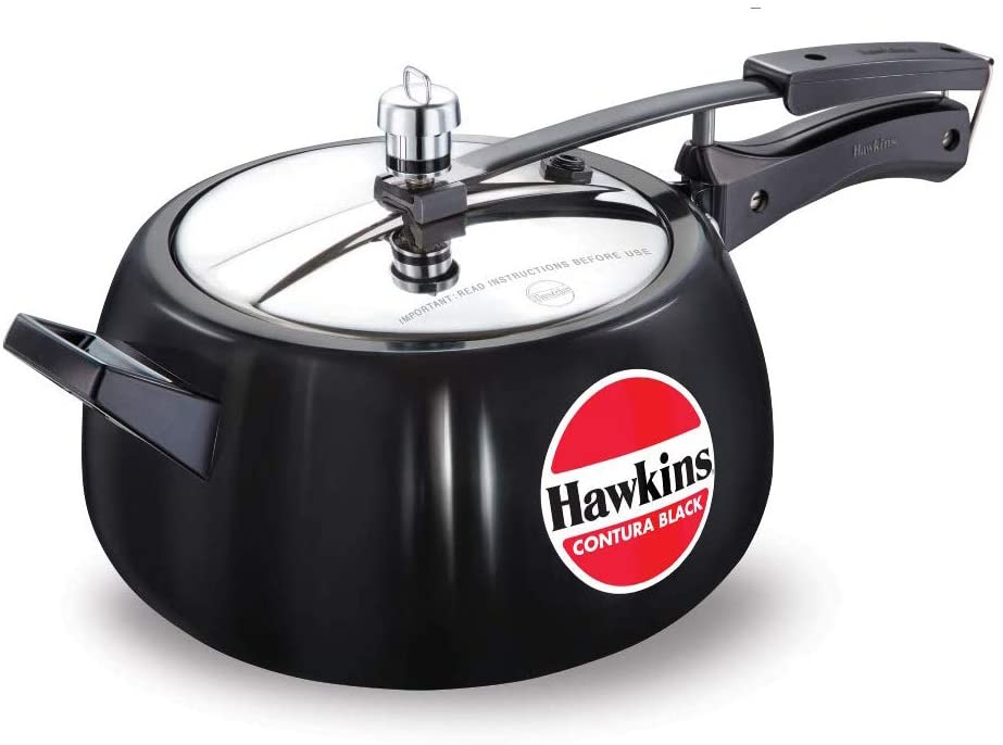 Hawkins Hard Anodised Pressure Cooker, Contura Black