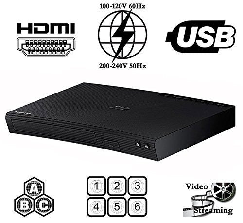 Samsung BD-J5100 Multi Region Free DVD Blu-Ray Disc Player - Popularelectronics.com