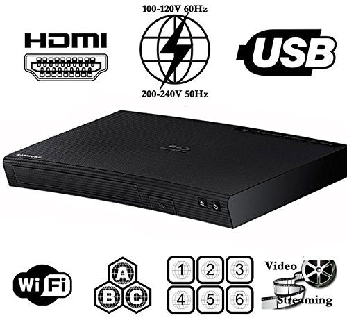 Samsung BD-J5700 Multi Region Free DVD Wi-Fi Blu-Ray Disc Player - Popularelectronics.com