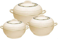 Thumbnail for Tmvel Ambient Insulated Casserole Hot Pot Set: Keep Food Warm for Hours - 3 Pieces (1.6L, 2.5L, 3.5L)