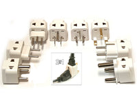 Thumbnail for 2-In-1 International World Universal Power Plug Travel Adapter Set, 8 Packs - Popularelectronics.com