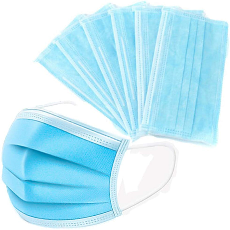 Non-Medical Disposable 3-Ply Face Masks 50 Pack