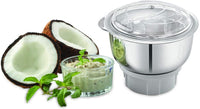 Thumbnail for BOSS Crown Mixer Grinder, Jar Capacity: Wet Jar-1400 Dry Jar-1150 Chutney Jar-450 ML, White & Grey