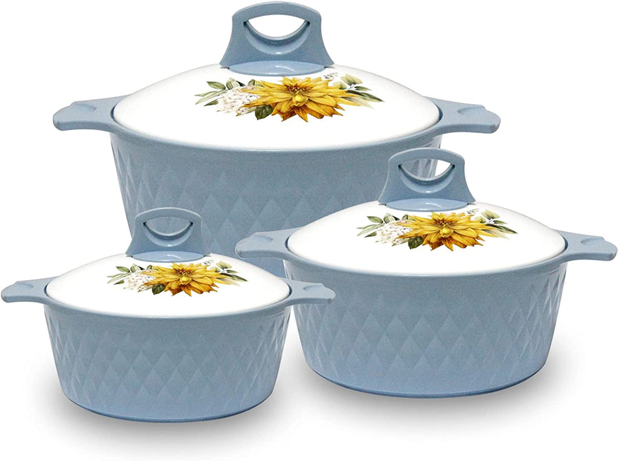 Tmvel Casserole Hotpot, Stainless Steel insulated Hot Pot, Food Warmer, Keeps Food Warm for Hours Set (2500ml, 3500ml, 5000ml)