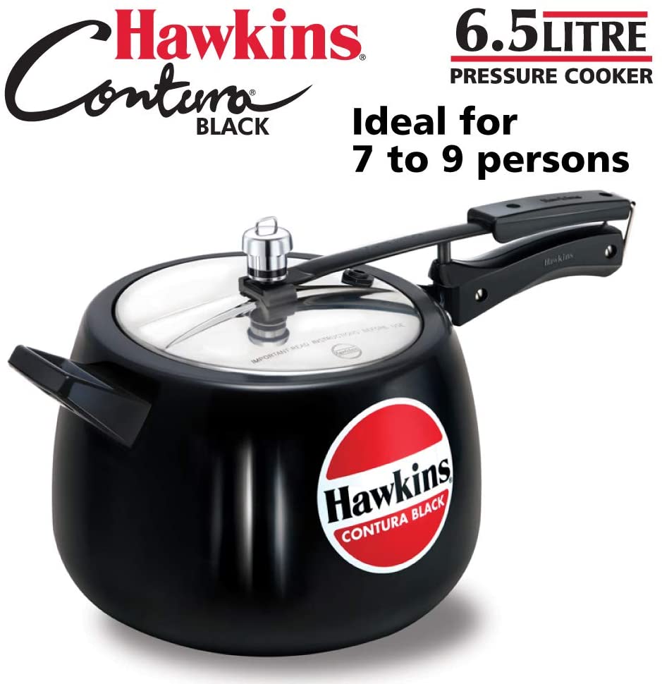 Hawkins Hard Anodised Pressure Cooker, Contura Black