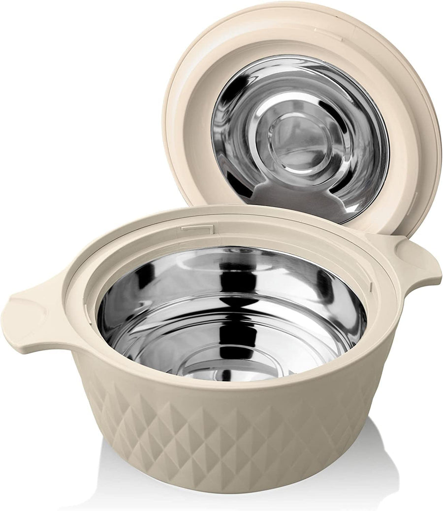 Tmvel Casserole Hotpot, Stainless Steel insulated Hot Pot, Food Warmer, Keeps Food Warm for Hours Set (2500ml, 3500ml, 5000ml)