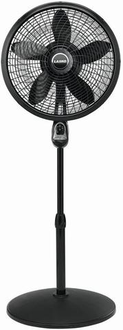 Lasko 18" Cyclone Pedestal Fan with Remote Control, 18 inches, Black