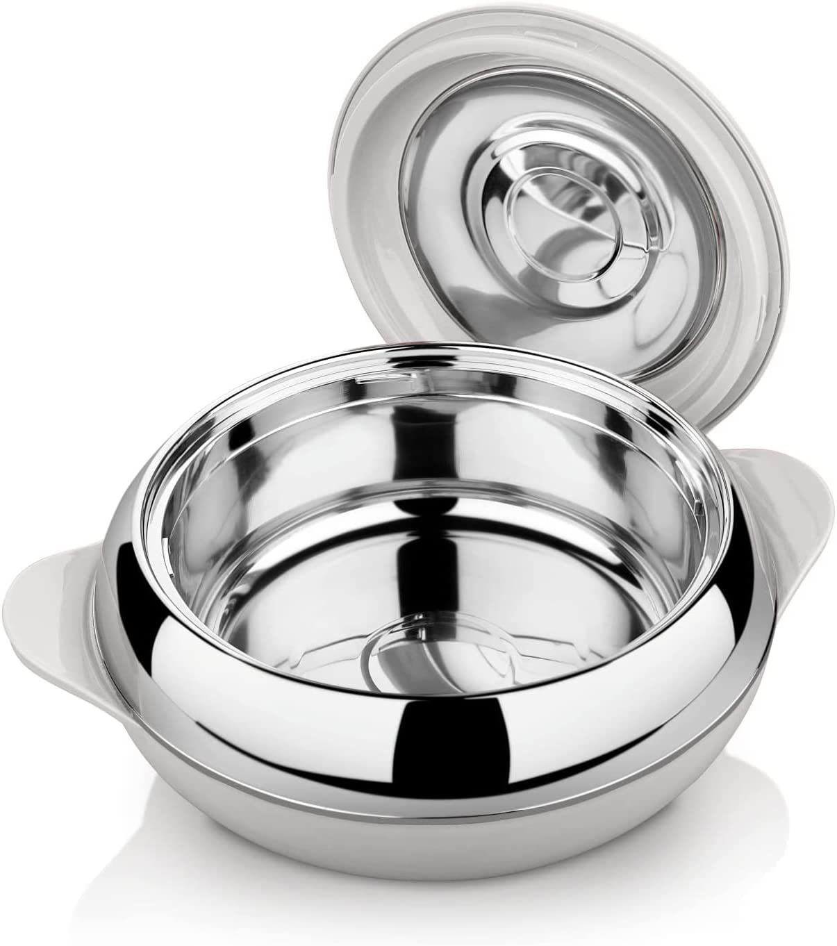 Tmvel Crescent Insulated Casserole Hot Pot - Insulated Serving Bowl with Lid - Food Warmer - 3 Pcs Set