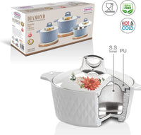 Thumbnail for Tmvel Casserole Hotpot, Stainless Steel insulated Hot Pot, Food Warmer, Keeps Food Warm for Hours Set (2500ml, 3500ml, 5000ml)