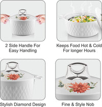 Thumbnail for Tmvel Casserole Hotpot, Stainless Steel insulated Hot Pot, Food Warmer, Keeps Food Warm for Hours Set (2500ml, 3500ml, 5000ml)