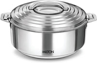 Thumbnail for Milton Galaxia Insulated Stainless Steel Casserole, Thermal Serving Bowl, Keeps Food Hot & Cold for Long Hours, Food Grade, Elegant Hot Pot Food Warmer/Cooler, Silver