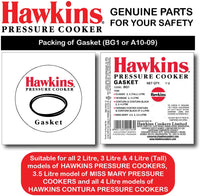 Thumbnail for Hawkins A10-09 Gasket Sealing Ring for Pressure Cookers, 2 to 4-Liter