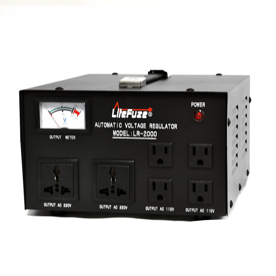 2000 Watt Voltage Regulator Transformer - Detachable Cord - Circuit Breaker - Popularelectronics.com