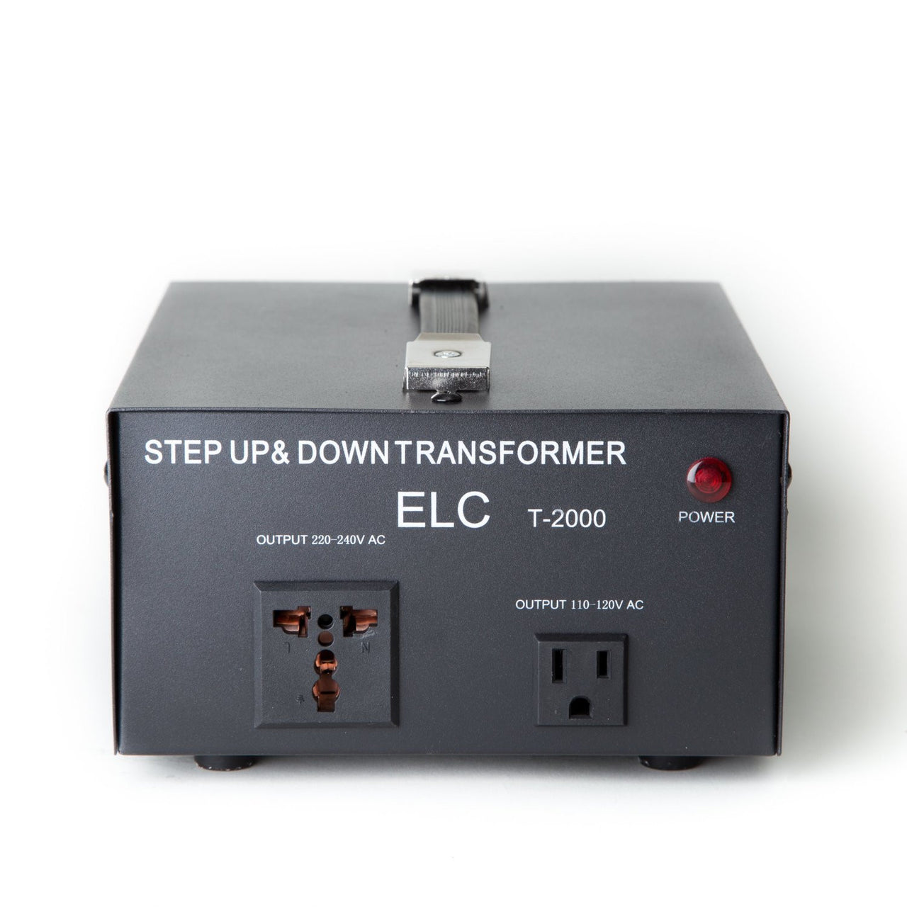 ELC 2000 Watt Voltage Converter Transformer - Dual Circuit Breaker Protection - Popularelectronics.com