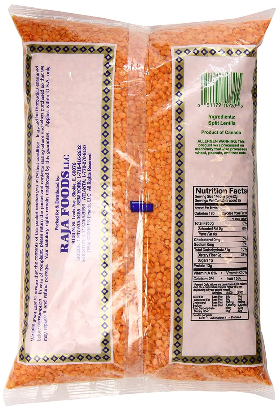 Swad Masoor Dal, 4LB