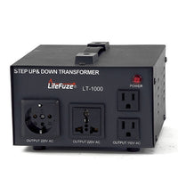 Thumbnail for LiteFuze LT-1000 1000 Watt Smart Voltage Converter Transformer - Popularelectronics.com