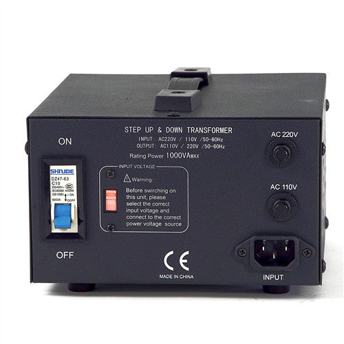 LiteFuze LT-1000 1000 Watt Smart Voltage Converter Transformer - Popularelectronics.com